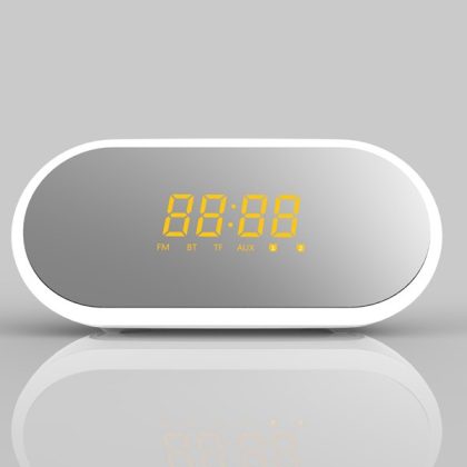 Acrylic Desktop Alarm Clock, White